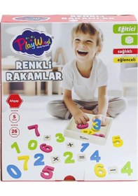 Resim Mey İthalat Ony-401 Ahşap Renkli Rakamlar 26 Parça -onyıl Oyuncak 