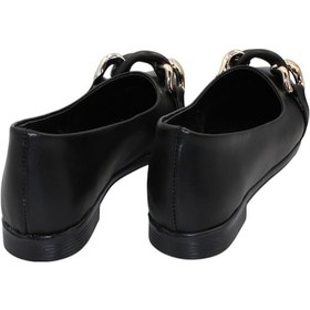 Resim Celira Siyah Cilt Tokalı Günlük Babet Ayakkabı Siyah 