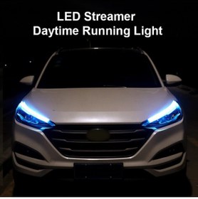 Resim Kia Capital Far Üstü, İçi Kayar LED 60 Cm Full Fonksiyon Beyaz/Turuncu 