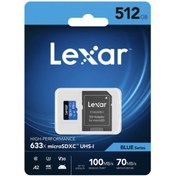 Resim Lexar 512 Gb 633x U3 100mb/s Micro Sdhc Hafıza Kartı Lx512gb633x 