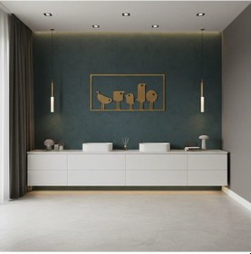 Resim Minik Kuşlar Metal Duvar Tablosu 