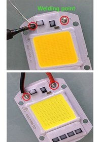 Resim Ac 220v 50w Power Led Gün Işığı Sarı Renk Projektör Lamba Aydınlatma Ampül Warm White 