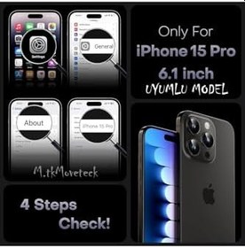 Resim m.tk moveteck iPhone 15 Pro ile Uyumlu Kılıf, Kamera Yükseltili, MagSafe Şarj Destekli, Mat Renkli Kenarlı, Hassas Buton Kapak, Lacivert 