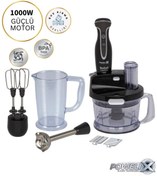 Resim TEFAL Üstün Performanslı Premium Mutfak Robotu Blender Seti - 1000w Güç - Plastik Hazne 