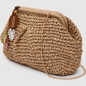 Resim OGGO Hasır Medium Clutch & Çapraz Çanta 