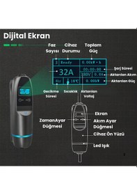 Resim Khons 3Faz 32A 22Kw Elektrikli Araç Şarj İstasyonu Cihazı 