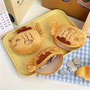 Resim 1 adet Kawaii Balık Şeklinde Yumuşak Peluş Bozuk Para Cüzdanı - Ruj, Madeni Paralar & Kablolar için Sevimli Karikatür Fermuarlı Çanta, Makinede Yıkanabilir Taklit Kürk, Kompakt 11.99x10.01cm, Kadın Moda Aksesuarı, Küçük Eşya Düzenleyici, Eğlenceli Tasarım, Güvenli Fermuar Kapama 