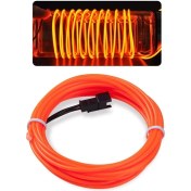 Resim Techmaster Araç Içi Torpido Şerit Ledi Renkli Ip Neon LED 2 Metre Turuncu Koyu 