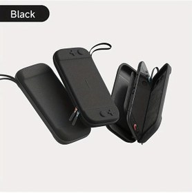 Resim Fochsia Hagibis Nintendo Switch 2 Taşınabilir Siyah Sert Kılıf 10 Oyun Kartı Taşıma Çantası 