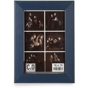 Resim İpek Fotoğraf Çerçevesi - Mavi - 10x15 cm 