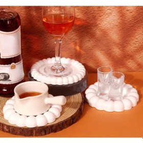 Resim Bubble Dekoratif Bardak Altlığı Takı Tabağı Seti 3'lü 