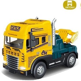 Resim Klx600-345 Sürtmeli Işıklı Müzikli 1:24 Çekici Tır Kafası Çok Renkli 