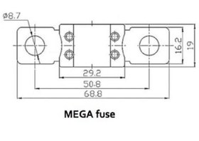 Resim Victron MEGA-Fuse 300A-58V 48V ürünler için ( 1 Adet ) 