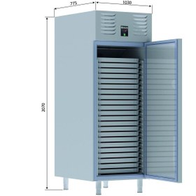 Resim Galleyz Dik Tip Patiseri Buzdolabı - 1 Kapılı - 40x60 Cm Tepsi Kapasiteli 