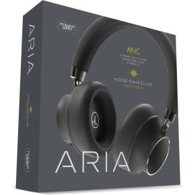 Resim Powerway Aria Kulak Üstü Bluetooth Kulaklık Siyah Kablosuz Ayarlanabilir Aktif Gürültü Önleyici 