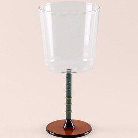 Resim The Mia Line Şarap Kadehi Yeşil 300 Ml Şeffaf 