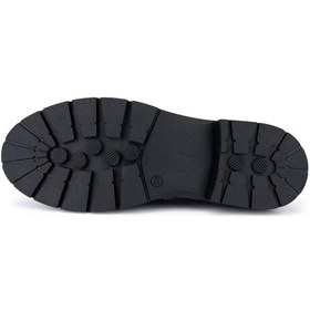 Resim Tamer Tanca Kadın Deri & Tekstil Siyah Loafer Ayakkabı 817 9876 Bn Ayk Sk25-26 Syh Dr/tay Prlk Dr Siyah 