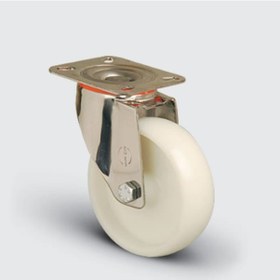 Resim SSEM01ZKZ80 Paslanmaz Döner Tablalı Poliamid Tekerlek Çap:80 