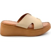 Resim Bej Leather Kadın Terlik K04331126003 Bej 