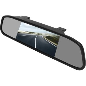 Resim Skyeyyt 5 Inç Tft LCD HD800X480 Ekran Araba Monitörü Aynası 2 Video Girişli Park Monitörü (Yurt Dışından) 