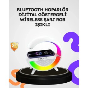 Resim Resveq 2025 Yeni Seri 15W Kablosuz Şarjlı LED Atmosfer Lambası 