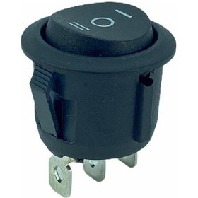Resim Ic-134-2 Yaylı Yuvarlak Işıksız On-off-on 3p Anahtar 