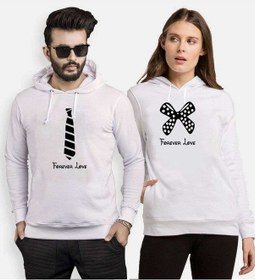 Resim Tshirthane Forever Love Sevgili Kombinleri Kapüşonlu Kombini 