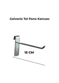 Resim Tel Pano Kancası 15 Cm Raf Askısı Raf Kancası Mağaza Düzenleme 30 Adet 