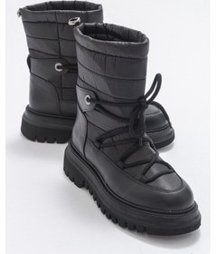 Resim Luvishoes Weld Siyah Cilt Kadın Kar Botu Siyah 