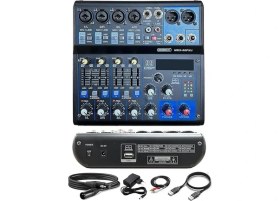 Resim Ekipmanları Midi Live Paket-6 Ses Kartlı Mikser Midi Klavye Cx2 Mikrofon Kulaklık Pad Controller 
