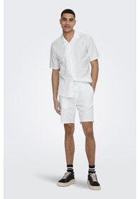 Resim Only & Sons Erkek Gömlek 22025116 Beyaz Beyaz 