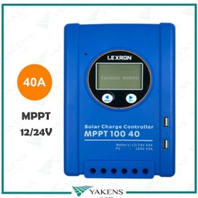 Resim Lexron 40 Amper Mppt 12/24V Solar Şarj Cihazı 40A 12/24 Volt Mppt Regülatör 