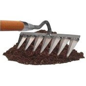 Resim Pazly Çinko Bahçe Tırmığı 4/5/6/7 Diş, Jialan Karbon Çelik Tırmık, Bahçe El Tırmığı 