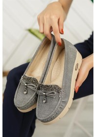 Resim Nesil Shoes Nstar 400 Gri Kot Anatomik Günlük Kadın Ayakkabı-gri Kot Gri 