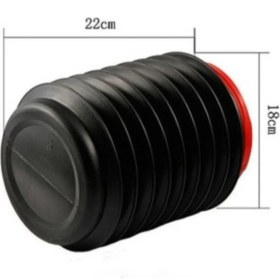 Resim Büro Ev Ofis Arabası Için Araç Içi Oto Akordeon Katlanır Kova 