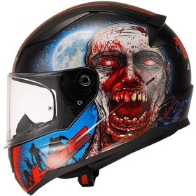 Resim Ls2 Rapid 2 Zombie Kapalı Motosiklet Kaskı 