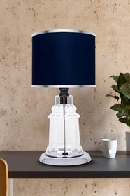 Resim MİNİMAL E-TİCARET & BİLGİ TEKNOLOJİLERİ Baroque Silver Cam Abajur 