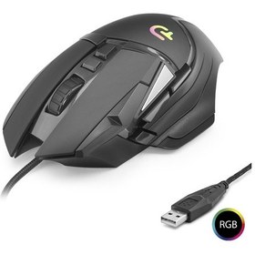 Resim Büro Ev Ofis Bilgisayarı İçin Siyah 7200dpı 1000hz Rgb 6tuş Gaming Oyuncu Mouse - 