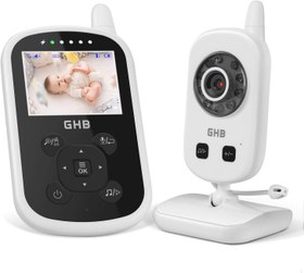 Resim Bebek Kameralı Telsiz Monitör, 2.4 GHz, İki Yönlü Konuşma, ECO Mod, Gece Görüşü, Sıcaklık Sensörü 