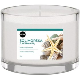 Resim Aroma Basic Line Kokulu Mum Sea Salt With Lily Of The Valley 115gr. 