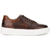 Resim Tamer Tanca Erkek Hakiki Deri Taba Sneakers & Spor Ayakkabı 1093 054 Erk Ayk Y25 Taba Alk Taba 