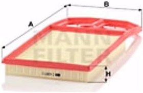 Resim MANN FILTER Hava Filtresi, Volkswagen Polo 1.4 16V 1997-2001 ile Uyumlu 