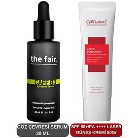 Resim The Fair Caff-B3 Göz Çevresi Serumu 30 ML + Cell Fusion C Laser Güneş Kremi SPF50+ 50 ML 