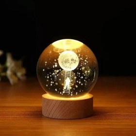 Resim Pileli Store Astronot Tasarımlı Işıklı Küre 