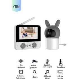 Resim Bebek Kamerası Kumandalı Monitörlü Karşılıklı Konuşma Özellikli , Hatırlatıcılı Ip Bebek Kamerası-132176 