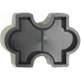 Resim Plastik Parke Taşı Kalıbı Pazıl 1 Dikey 1/2 6 Cm (10 Adet) 