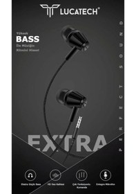 Resim Lucatech LH-301 3.5 MM Jack Stero Studio Mikrofonlu Kablolu Kulaklık 