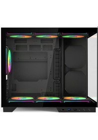 Resim Hyper Rocket V332 Micro-atx 7 Argb Fan Siyah Oyuncu Kasası 