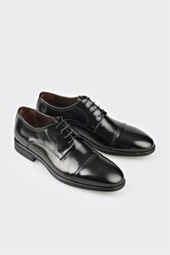 Resim Elle Shoes Siyah Deri Erkek Klasik Ayakkabı 