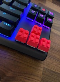 Resim Dekoratif klavye yön tuşları Brick Keycap 